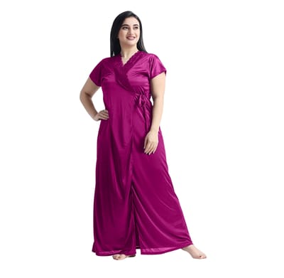 ৬-পিস নাইট ওয়্যার সেট (ম্যাজেন্টা) - Image 3