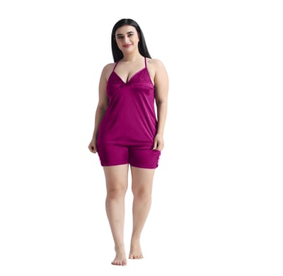 ৬-পিস নাইট ওয়্যার সেট (ম্যাজেন্টা) - Image 6