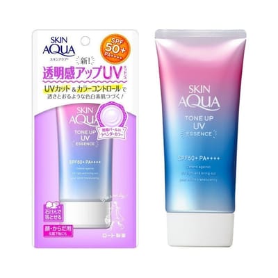 Skin Aqua - Tone Up UV Essence Sunscreen SPF50+ PA++++ 80g Lavender - Image 1