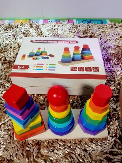 Three Coloum Shape Rainbo Tower