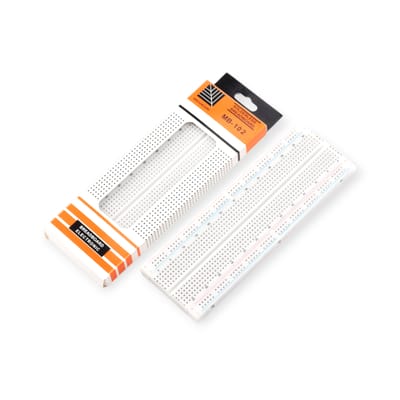 MB-102 830 Point Solderless Breadboard | PCB Test & Development Board for Arduino | 165mm × 56mm