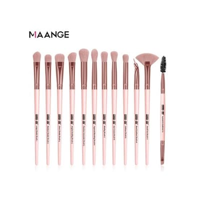 Maange 12ps Eye Brush Set (Pink)
