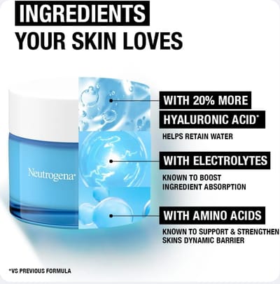Neutrogena Hydro Boost Water Gel Moisturiser - Image 2