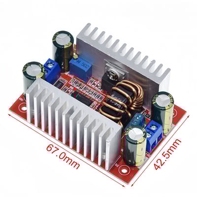 DC 400W 15A Step-Up Boost Converter Module | 8.5V–50V to 10V–60V Adjustable Power Supply | Constant Current LED Driver Charger S0307