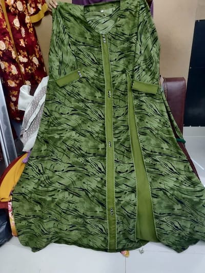 দুবাই চেরি ডিজিটাল প্রিন্ট বোরকা - Image 6