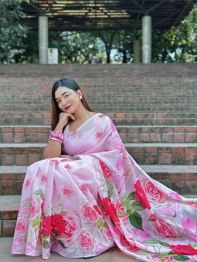 ডিজিটাল প্রিন্ট শাড়ি - Image 3