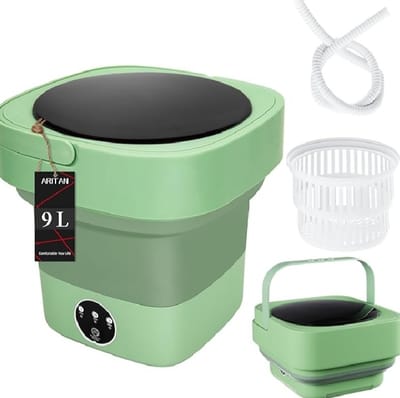 Portable Washing Machine 6L Foldable Mini Washer with 3 Cleaning Modes Half Automatic Washing Machine for Baby Clothes, Underwear or Small Items
