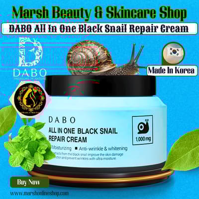 👉🔰DABO All In One Black Snail Repair Cream (100g)