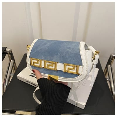 Denim Z shoulder bag