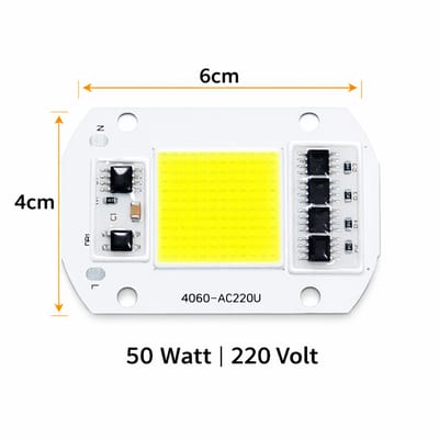50W High Power AC 220V COB LED Light Module for Flood Light and DIY Lighting