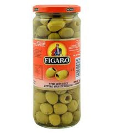 Figaro Green Olive Pitted 340 gm