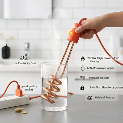 ১০০০W হাই-পাওয়ার ইনস্ট্যান্ট ইমারশন ওয়াটার হিটার: দ্রুত, নিরাপদ এবং বিদ্যুৎ সাশ্রয়ী সমাধান