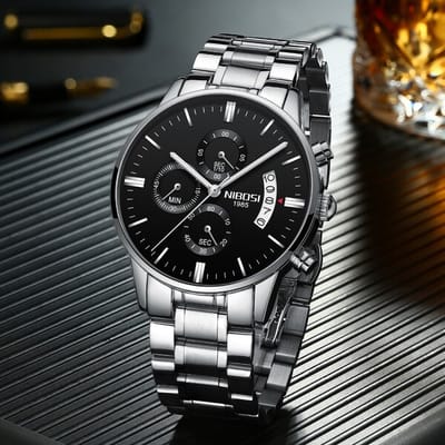 NIBOSI Butterfly Snap Men's Quartz Watch
