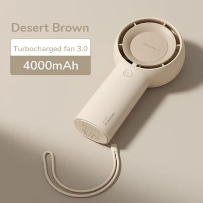 JISULIFE FA43 Handheld Turbo Fan 4000mAh – Brown Color