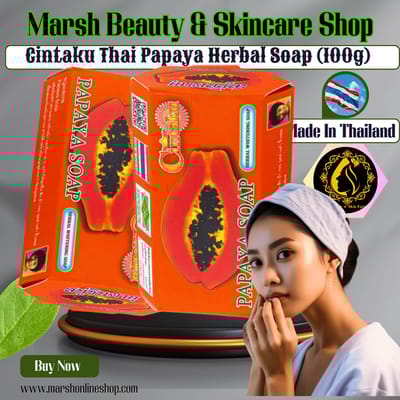 👉🔰Cintaku Thai Papaya Herbal Soap(100g)