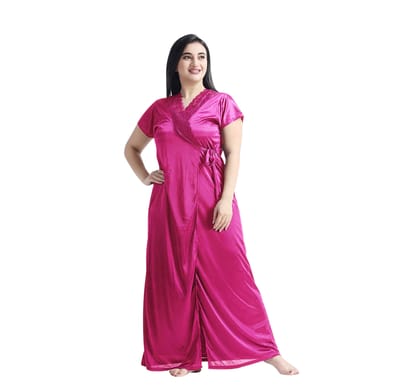4 Part Premium Nightwear Combo ( Dark Pink) - Image 2