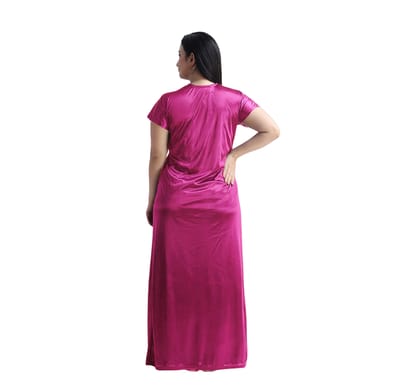 4 Part Premium Nightwear Combo ( Dark Pink) - Image 5