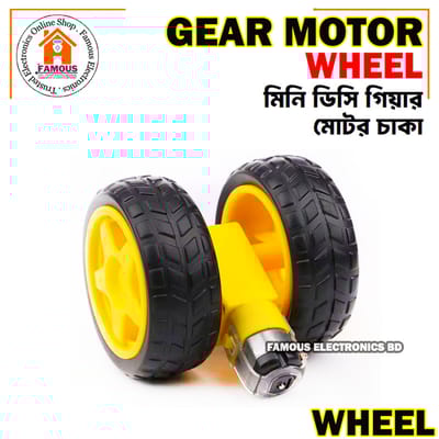 1PCS-Smart Car Robot Plastic Tire Wheel