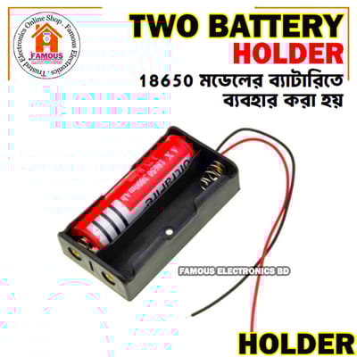 3.7V 18650 Double Lithium Battery Storage Case Box Holder