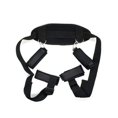 Adjustable BDSM Position Restraint Strap with Neck & Leg Support - Image 2