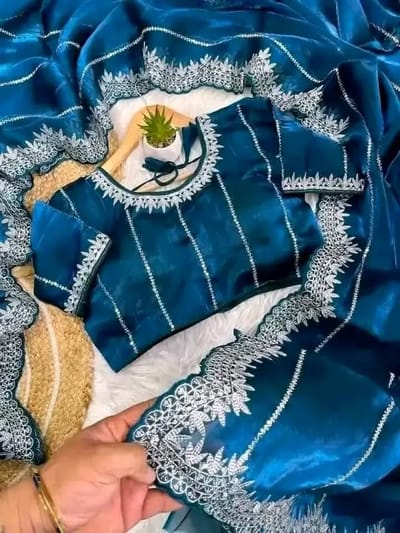 জর্জেট শাড়ী - Image 2