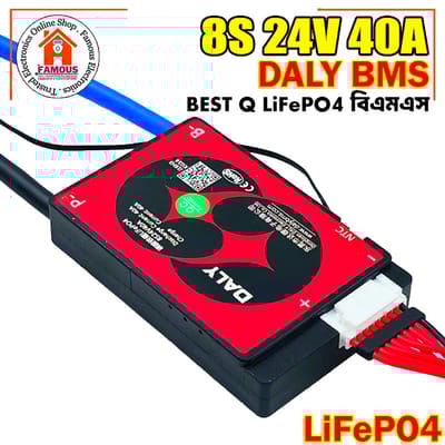 DALY LiFePo4 8S 24V 40A Battery Management System - BMS Protection Board