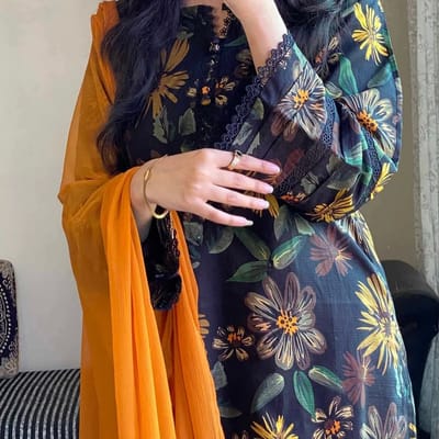 ফুল-বাহার ফ্লোরাল থ্রি-পিস সেট - Image 5