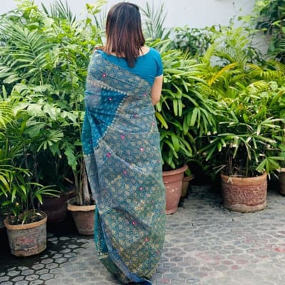 সেমি মসলিন শাড়ী - Image 3