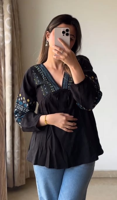Myntra Tops Black
