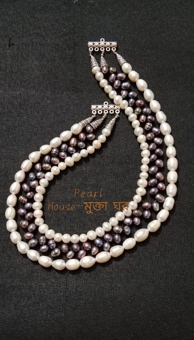 Premium Quality 3 layer Pearl Necklace