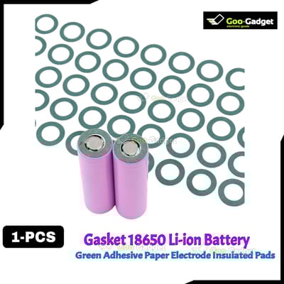 18650 Li-ion Battery Insulation Gasket Pack | Green Adhesive Paper Electrode Insulated Pads