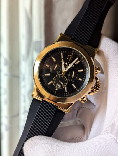 MK Chronograph Watch Golden