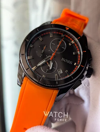 Boss Chronograph Watch Orange