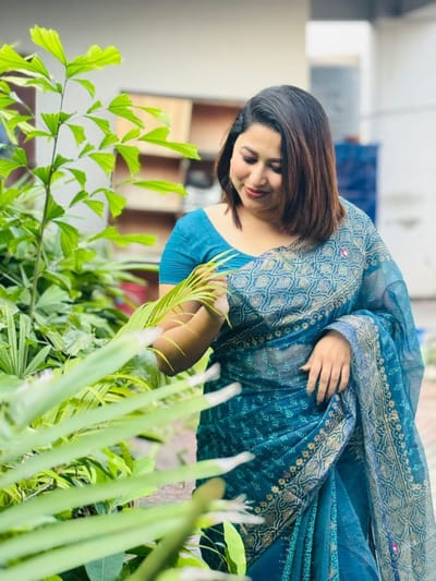 সেমি মসলিন শাড়ী - Image 1