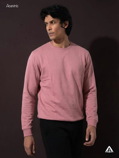 ACENTRIC'S Round-Neck Pullover Sweatshirt - Image 2