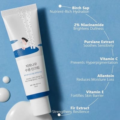 ROUND LAB Birch Juice Moisturizing Sunscreen SPF50+ PA+++50ml - Image 3