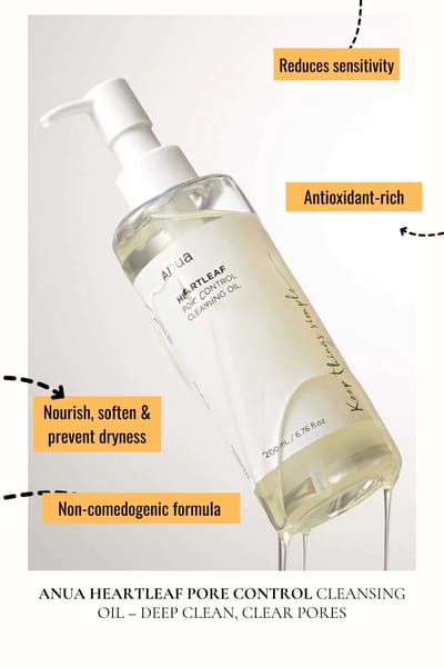 ANUA Heartleaf Pore Control Cleansing Oil - 200ml - Image 4