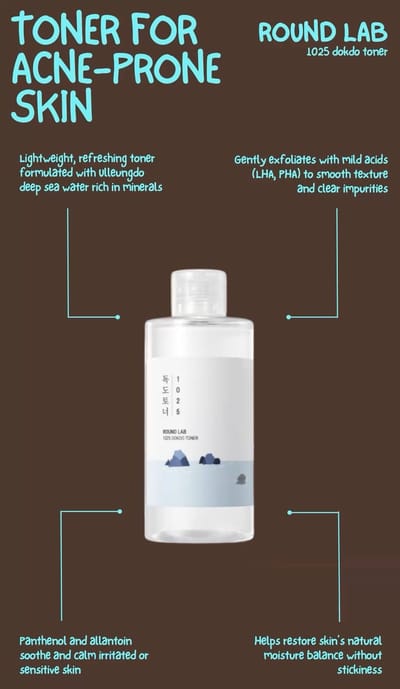 ROUND LAB Dokdo Toner Exfoliating Hydrating Toner 100ml - Image 5
