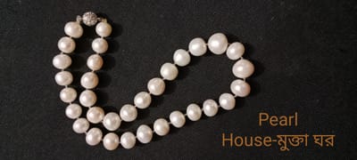12 to 14 mm Size White colour Pearl Necklace
