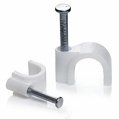 Round Cable Clips (Nail Type)