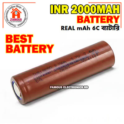 2000mAh 6C 18650 Brand New Battery