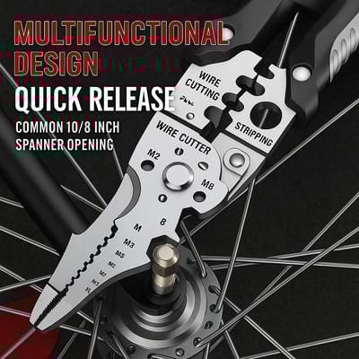 Multifunctional Wire Stripper & Crimper Tool | Adjustable Cable Cutter | Precision Crimping Pliers for Electrical & DIY Use
