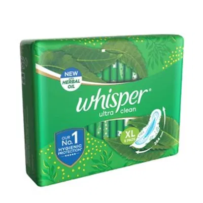 Whisper Sanitary Napkin Ultra Clean 8 pads
