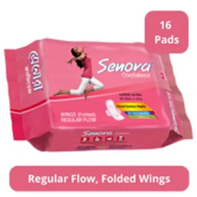 Senora Confidence Regular Flow Wings Folded 16 pads