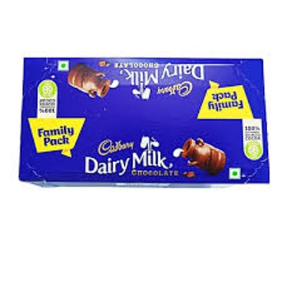 Dairy Milk Family Pack -₹100 -10 pcs pack- 123gm - Image 3