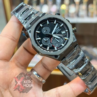 Edifice Master Grade || Japan Movement | Chain Style | Full black