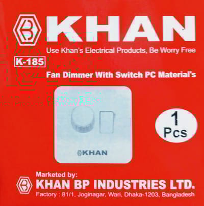 Fan Regulator with On/Off Switch