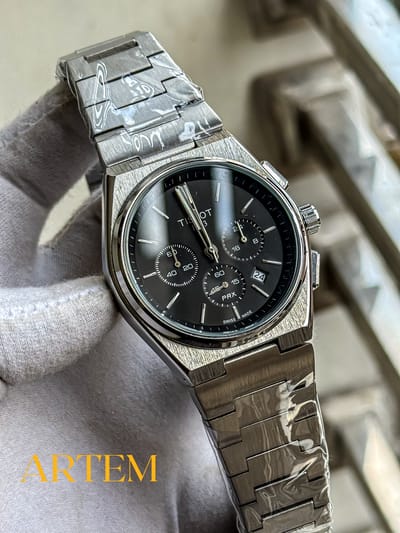 Tissot PRX Chronograph Black AA