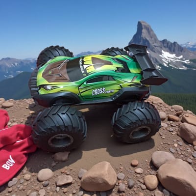 30 Kilo per Hour -High-Speed Monster Stunt Truck – 360° Spin, Big Tyre, Rechargeable RC Car