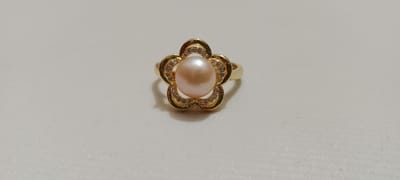 Pearl Adjustable Finger Ring